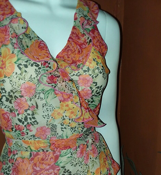 FLOWY WRAP DRESS By GUESS - Picture 2 of 5